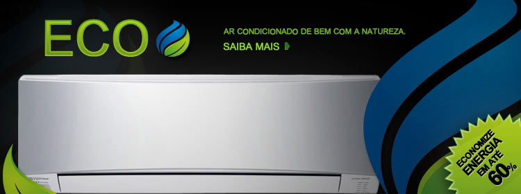 Ar condicionado de bem com a natureza