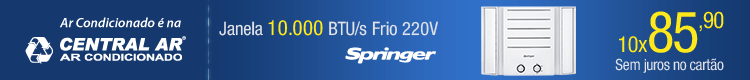CentralAr - Janela Springer Dup 10000 Frio
