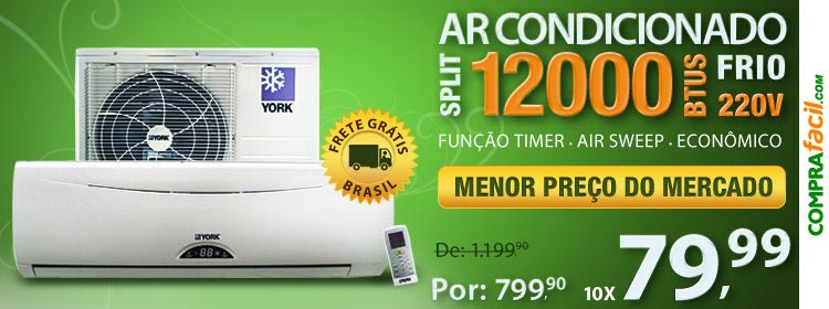 CompraFacil - Split York 12000 Frio