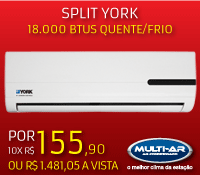 MultiAr - Split 18000 Quente / Frio - York