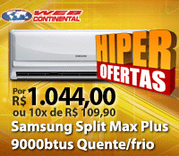 WebContinental - Split 9000 Quente / Frio - Samsung