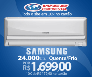 WebContinental - Split Samsung 24000 Quente/Frio