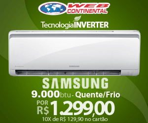 WebContinental - Split Samsung Inverter 9000 Quente/Frio