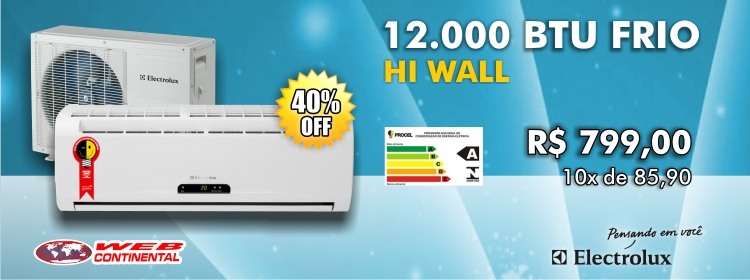 WebContinental - Split Electrolux 12000 Frio